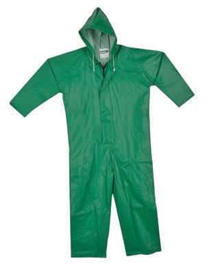 Tingley X-Large Green SafetyFlex 17 mil PVC And Polyester Coveralls With Hook And Loop Closure And Hood-eSafety Supplies, Inc