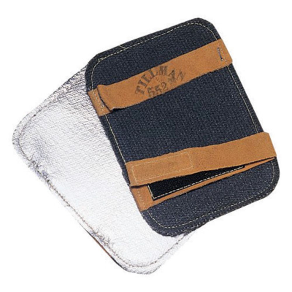Tillman Silver And Black Aluminized Carbon Kevlar Heat Resistant Backhand Pad With Vermiculite Coated Fiberglass Middle Or Bottom-eSafety Supplies, Inc
