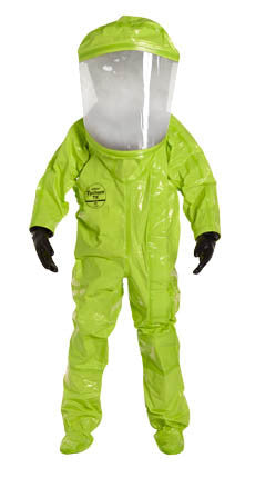 Dupont -Tychem TK Hazmat Fully Encapsulated Level A Coverall, Large / Front Entry