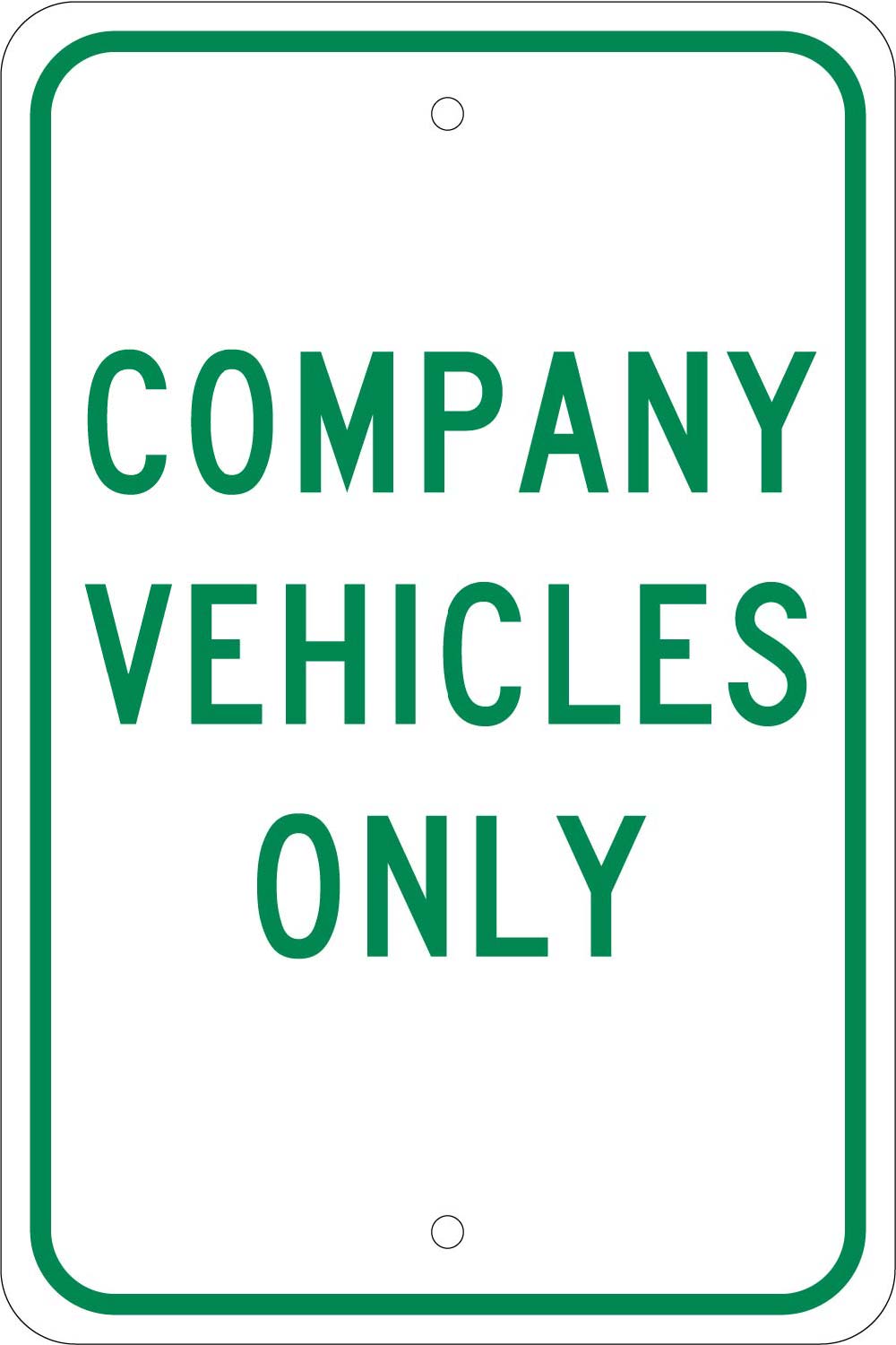 Company Vehicles Only Sign-eSafety Supplies, Inc