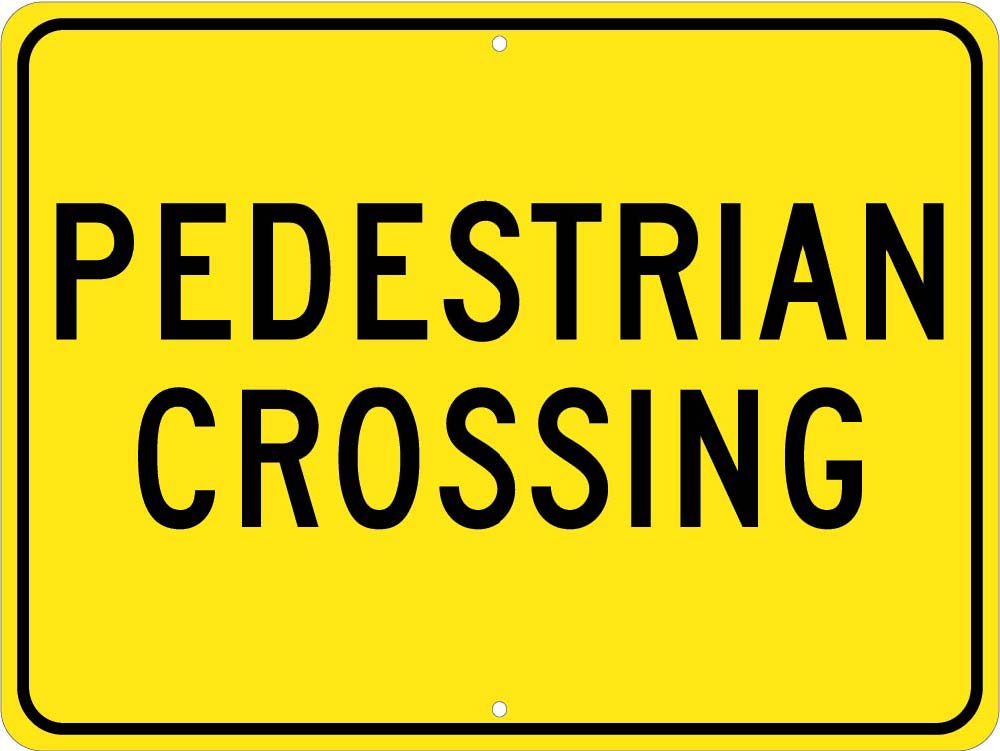 Pedestrian Crossing Sign-eSafety Supplies, Inc