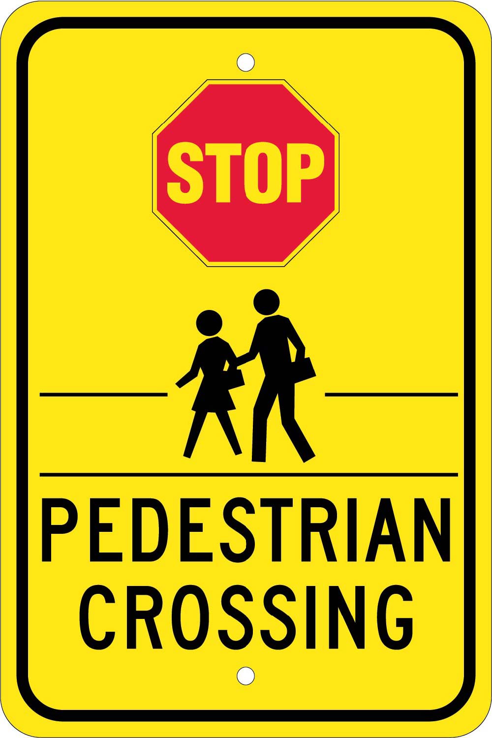 Stop Pedestrian Crossing Sign-eSafety Supplies, Inc