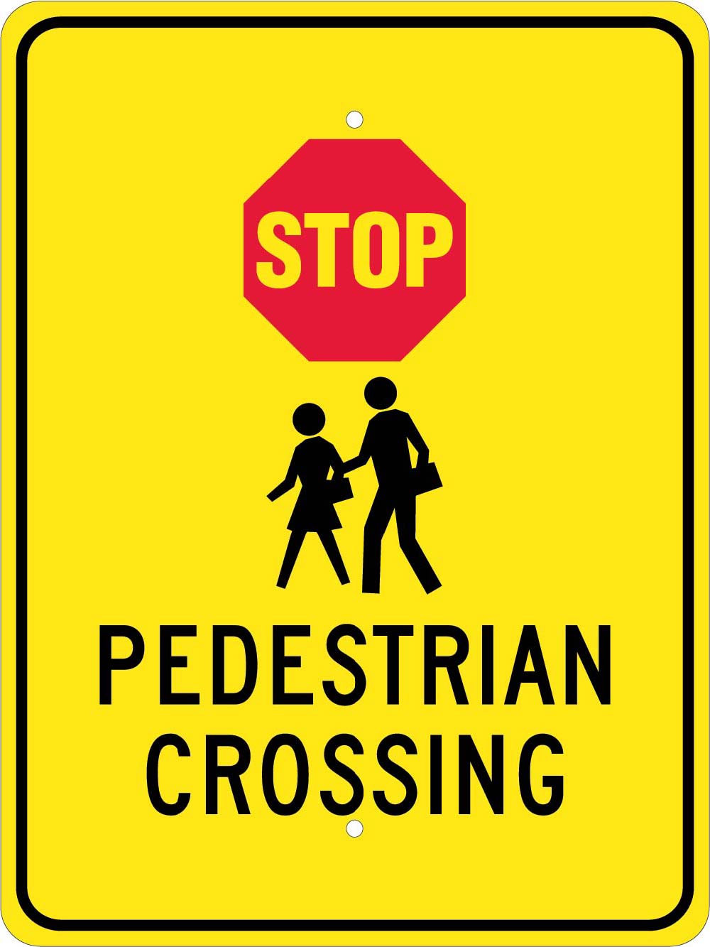 Stop Pedestrian Crossing Sign-eSafety Supplies, Inc