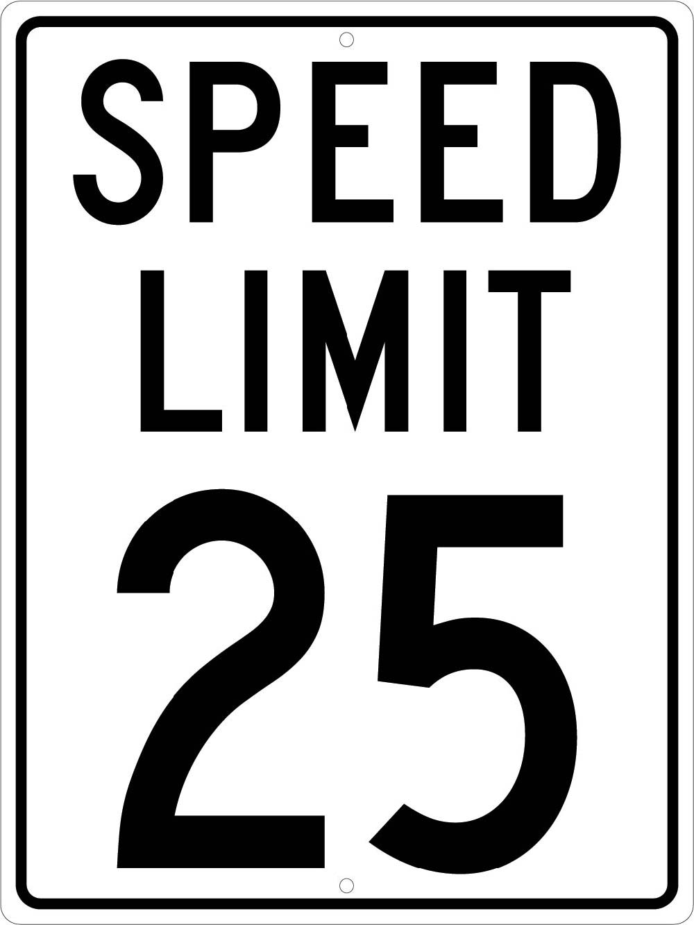 Speed Limit 25 Sign-eSafety Supplies, Inc