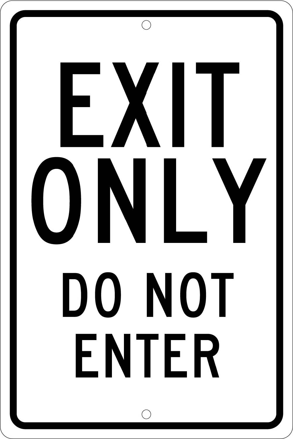 Exit Only Do Not Enter Sign-eSafety Supplies, Inc