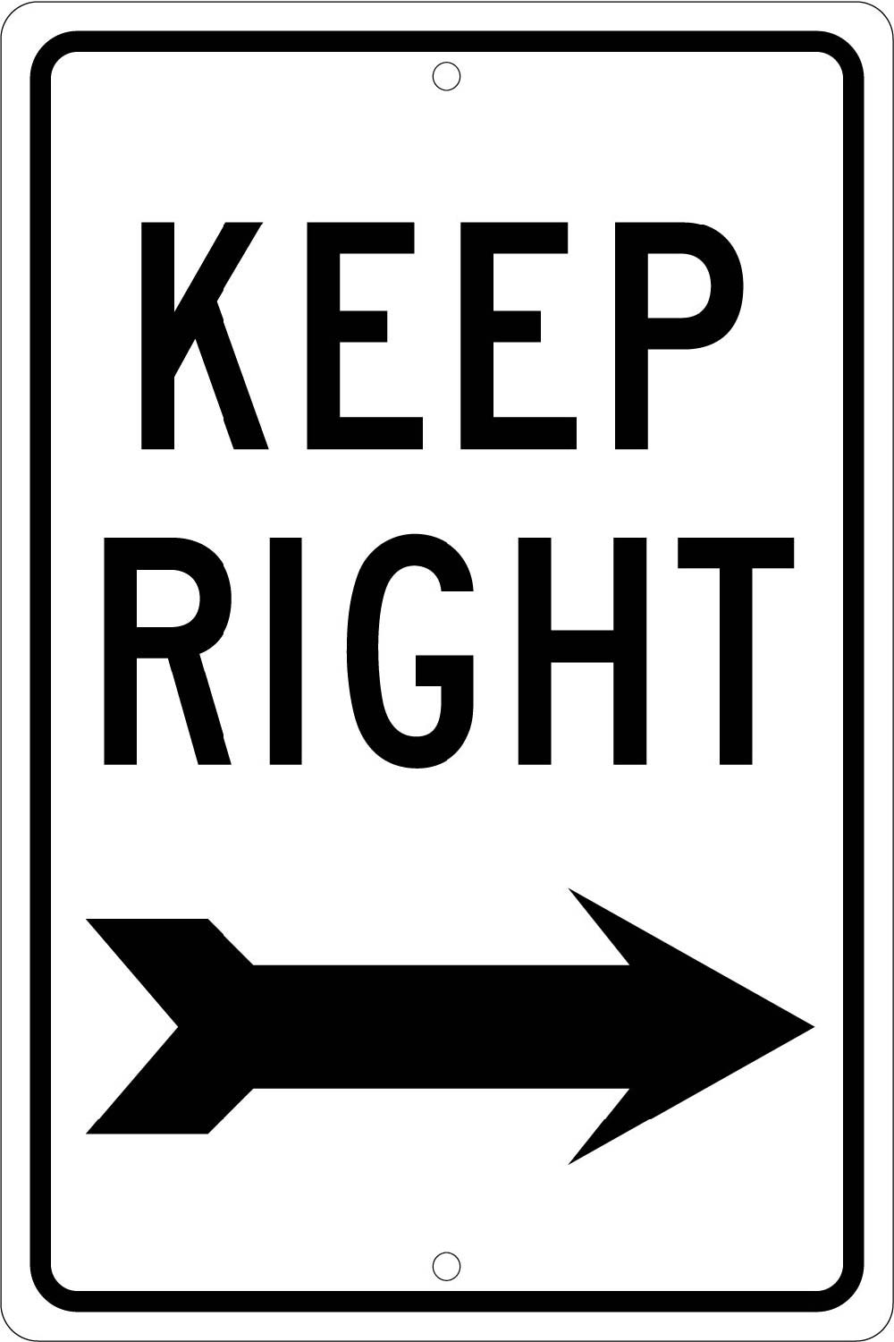 Keep Right Sign-eSafety Supplies, Inc