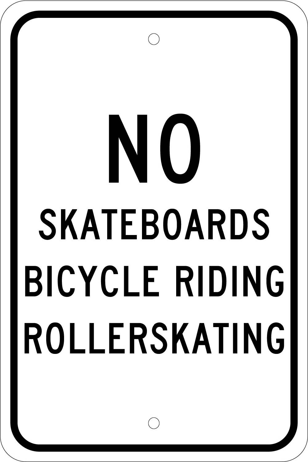 No Skateboards Bicycle Riding Rollerskating Sign-eSafety Supplies, Inc