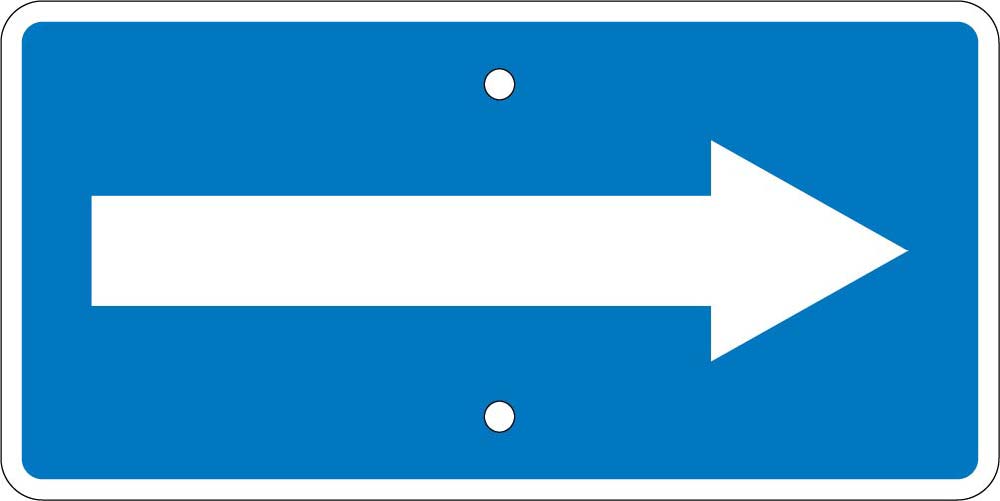 Van Accessible Right Arrow Ada Sign-eSafety Supplies, Inc