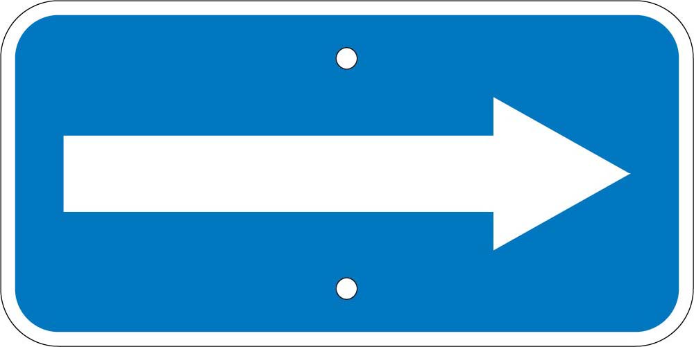 Van Accessible Right Arrow Ada Sign-eSafety Supplies, Inc