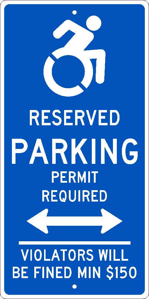 State Handicapped Parking Connecticut Sign-eSafety Supplies, Inc