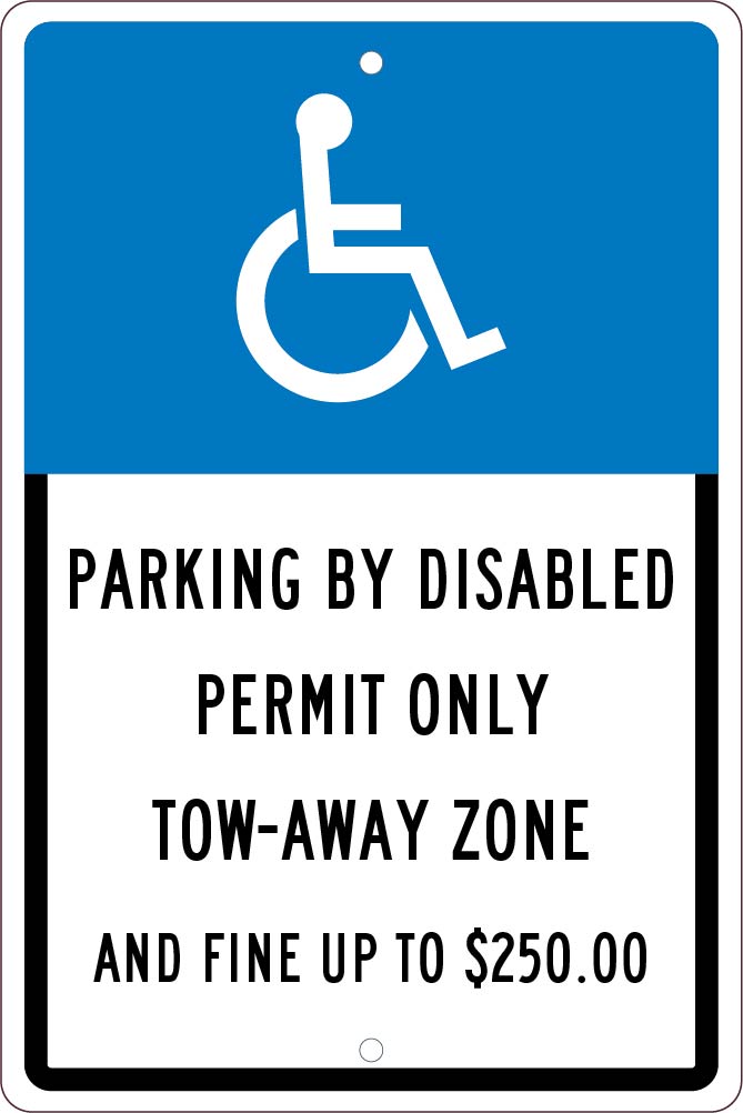 State Handicapped Parking Tow Away Zone Florida Sign-eSafety Supplies, Inc