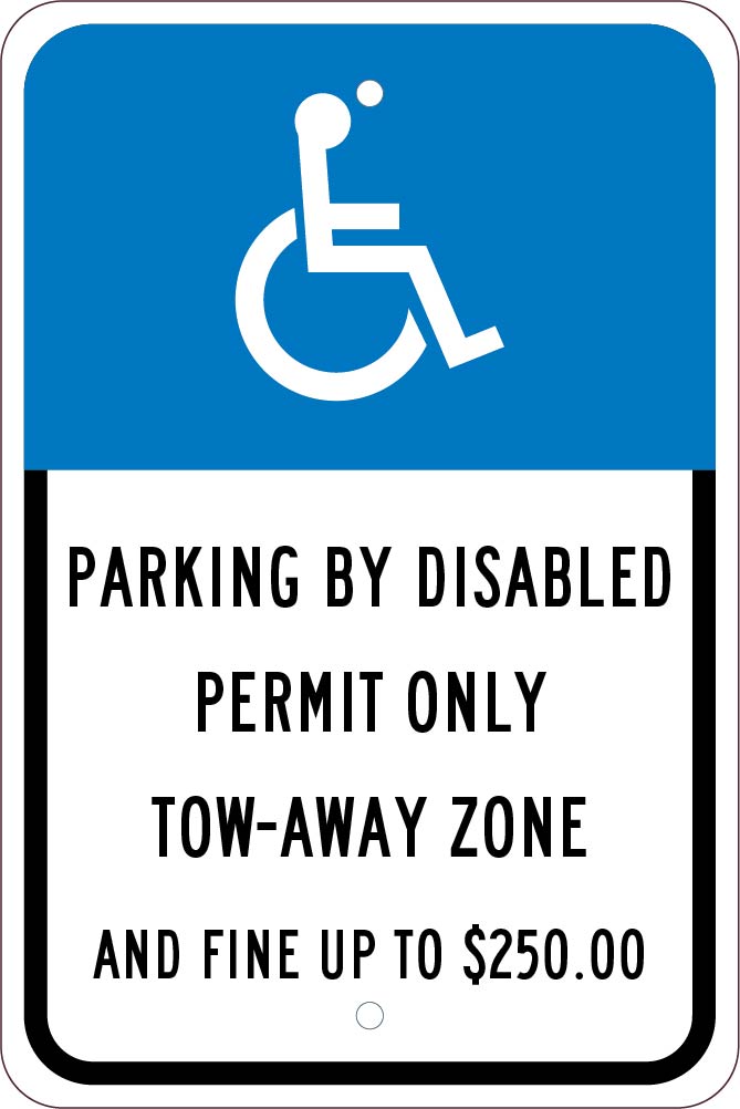 State Handicapped Parking Tow Away Zone Florida Sign-eSafety Supplies, Inc
