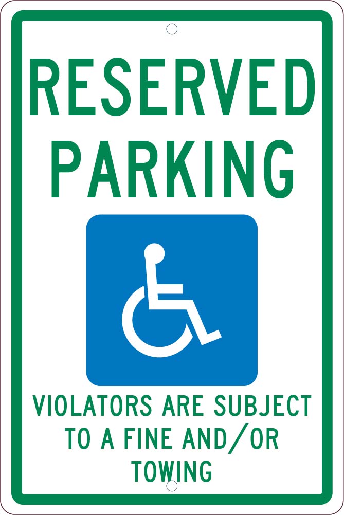 State Handicapped Reserved Parking Sign New Mexico-eSafety Supplies, Inc