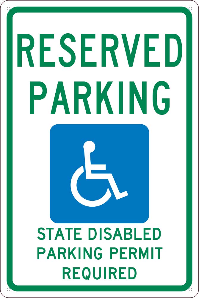 State Handicapped Reserved Parking Washington Sign-eSafety Supplies, Inc