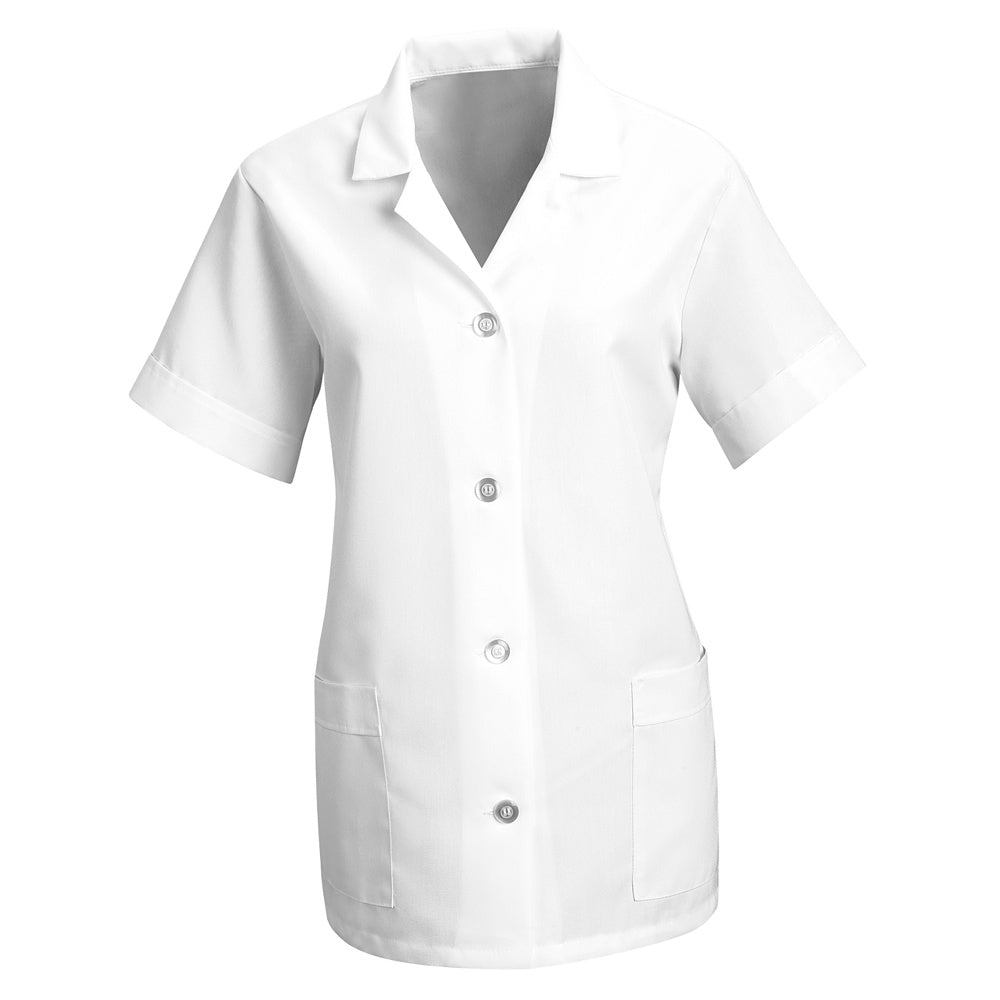 Red Kap Women's Smock Loose Fit Short Sleeve TP23 - White-eSafety Supplies, Inc