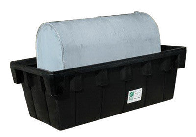 UltraTech 84 1/2" X 43 3/4" X 29" Ultra-275 Containment Sump Black Polyethylene Spill Containment Sump With 360 Gallon Spill Capacity Without Drain For 275 Gallon Oval Tank-eSafety Supplies, Inc