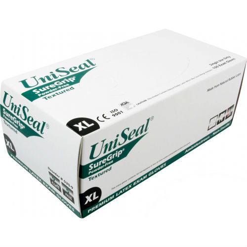 UNISEAL-SureGrip Latex Exam Powder-Free Gloves (CASE)-eSafety Supplies, Inc