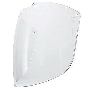 Uvex by Honeywell Turboshield 9" X 15 7/8" X 3/32" Clear Uncoated Polycarbonate Faceshield For Use With Turboshield Headgear and Hardhat Adapter Only-eSafety Supplies, Inc