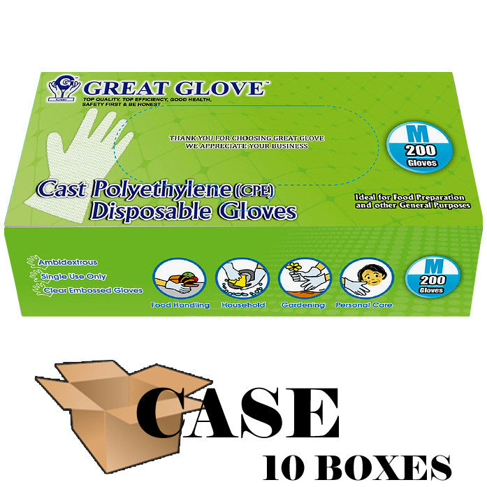 Great Glove Polyethylene Food Handling General Purpose Gloves - Case-eSafety Supplies, Inc
