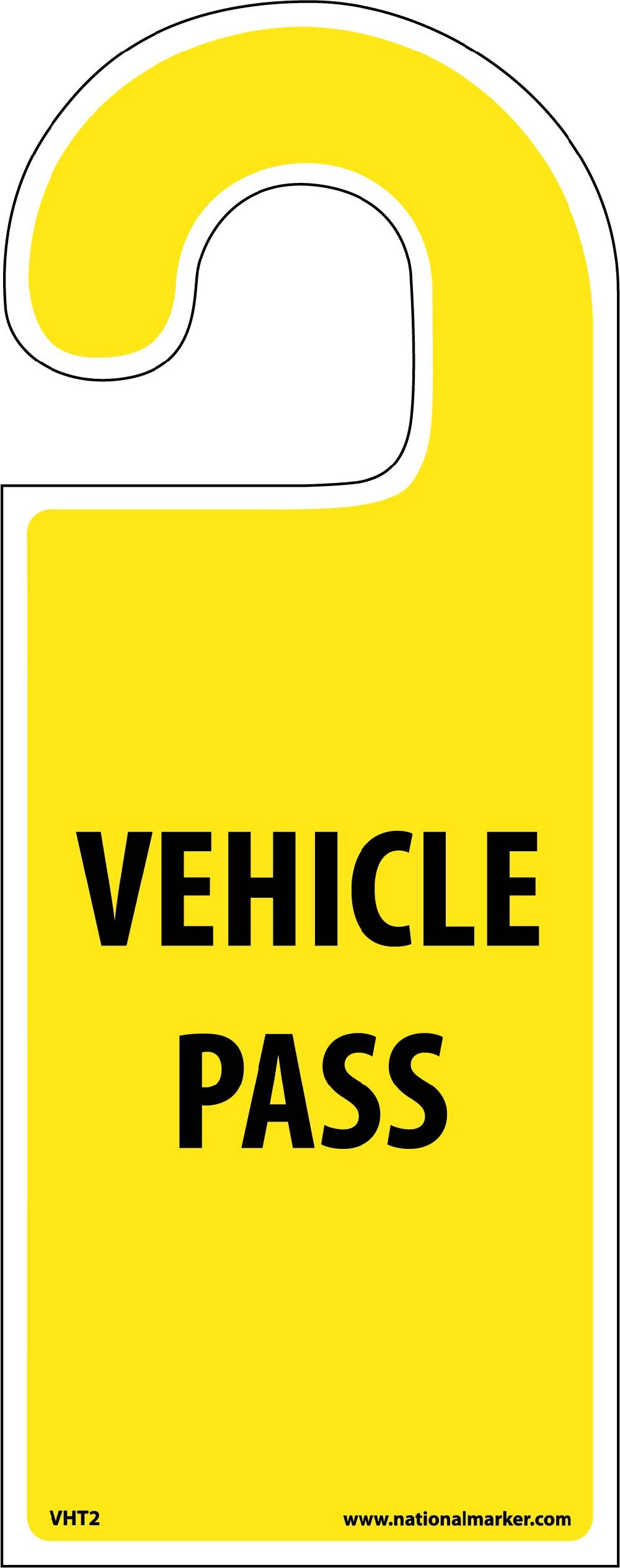 Vehicle Hang Tag Vehicle Pass Tag-eSafety Supplies, Inc