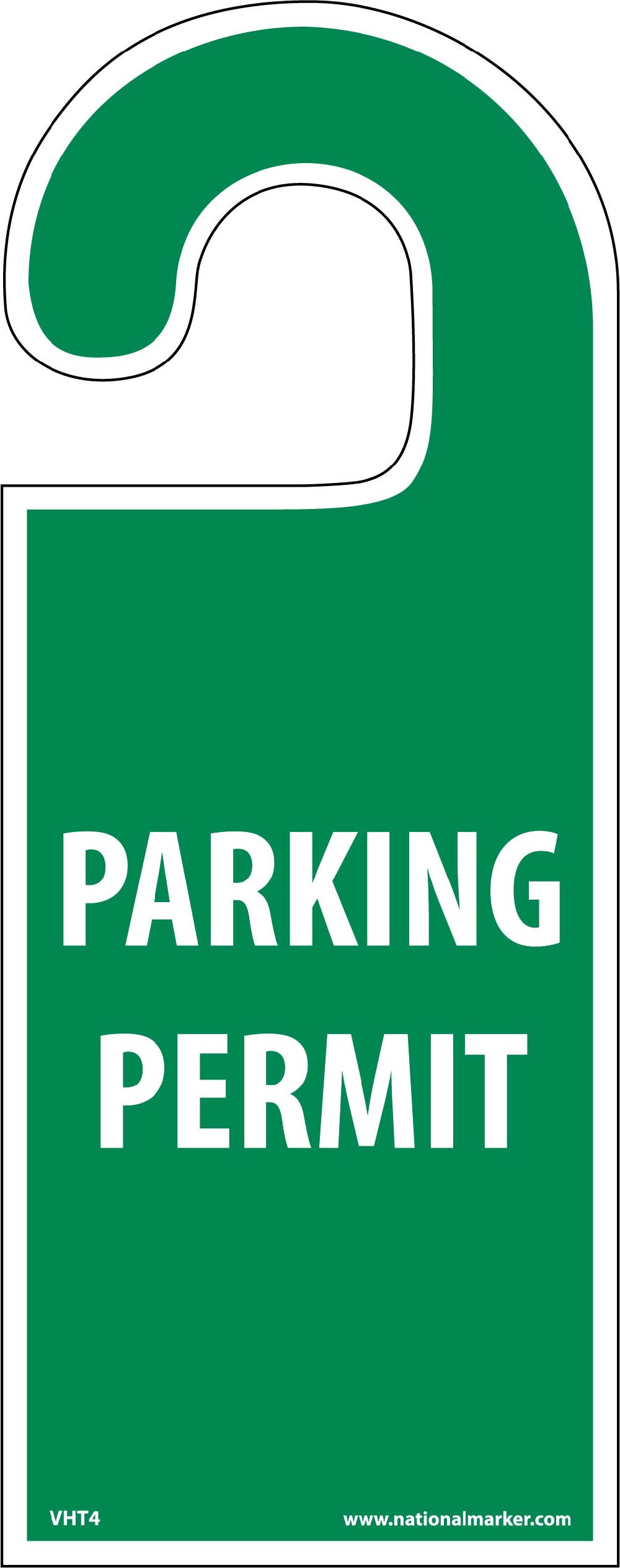 Vehicle Hang Tag Parking Permit Tag-eSafety Supplies, Inc
