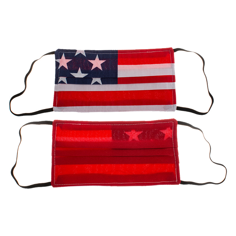 V-Masks Reusable Personal Mask American Flag Pattern (1-Mask)-eSafety Supplies, Inc