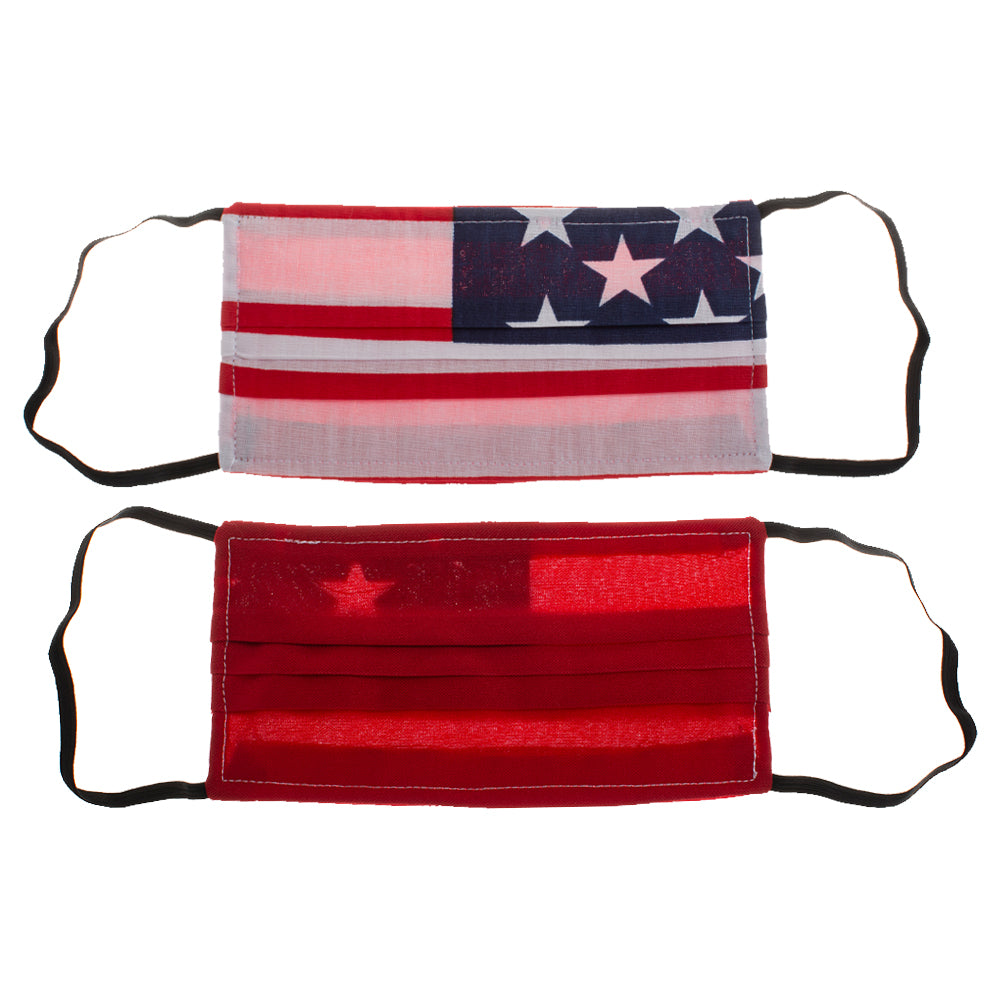 V-Masks Reusable Personal Mask American Flag Pattern (1-Mask)-eSafety Supplies, Inc