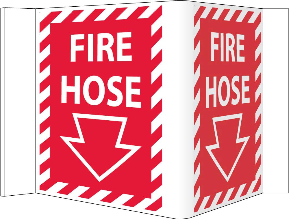 Fire Hose Sign-eSafety Supplies, Inc