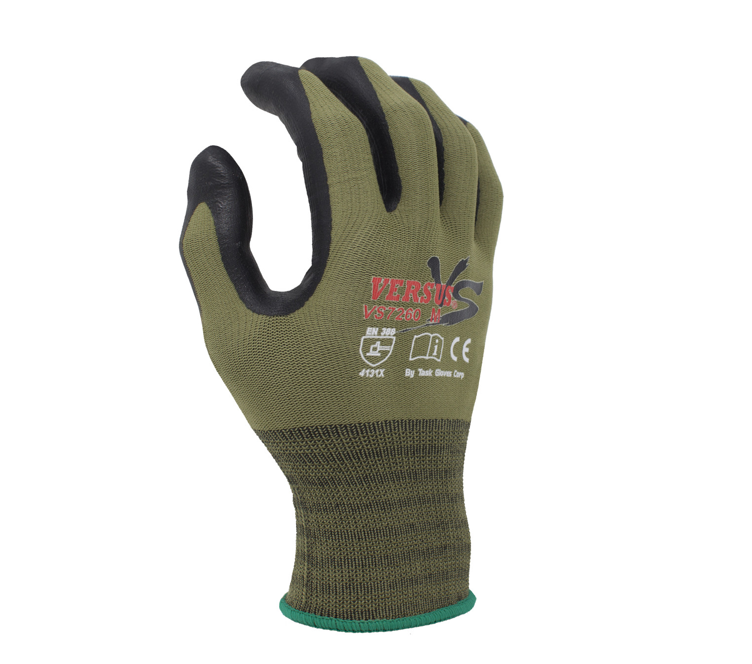 15G Nylon + Spandex Liner, Soft-foam Nitrile Palm Coated Gloves (Three Finger Touch Screen)-eSafety Supplies, Inc