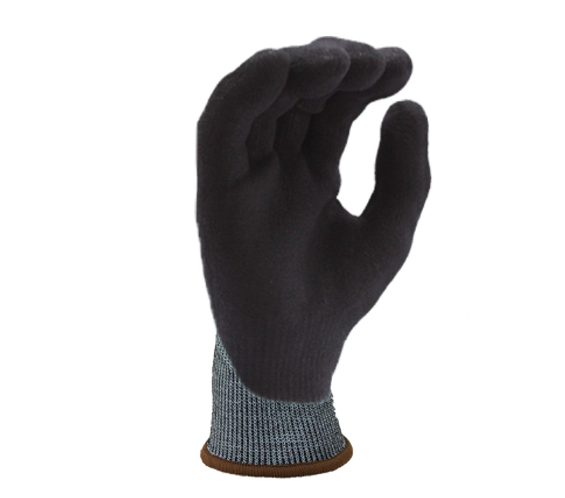 18G Blue Turnbull Shell(ANSI CUT A2), Black Micro-Foam Nitrile 3/4 Coated Gloves-eSafety Supplies, Inc