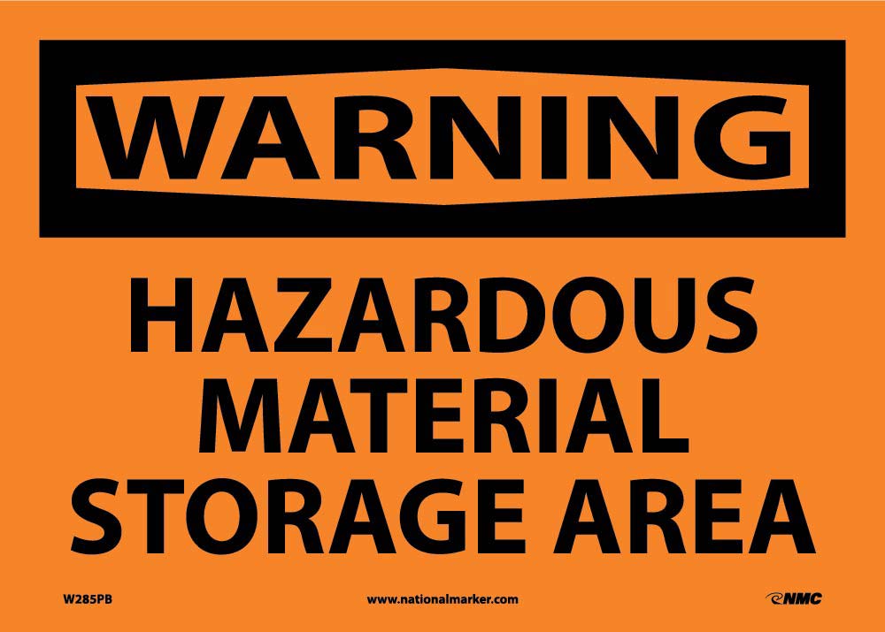 Warning Hazardous Material Storage Area Sign-eSafety Supplies, Inc