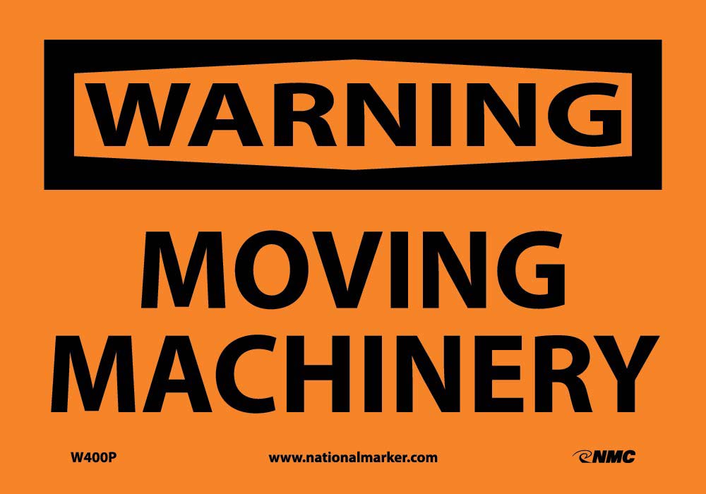 Warning Moving Machinery Sign-eSafety Supplies, Inc