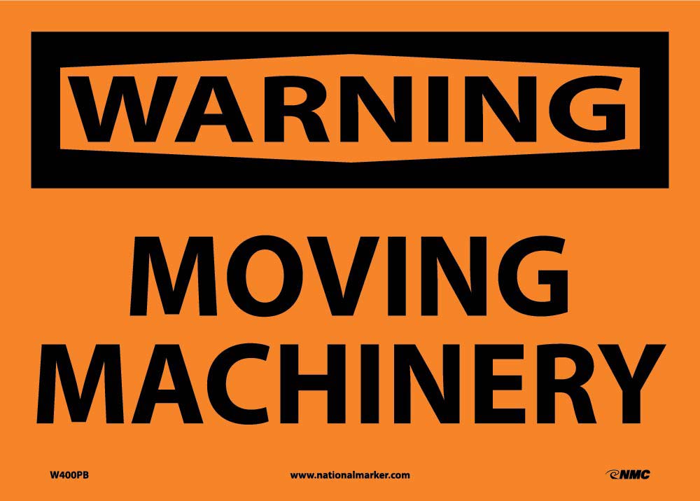 Warning Moving Machinery Sign-eSafety Supplies, Inc