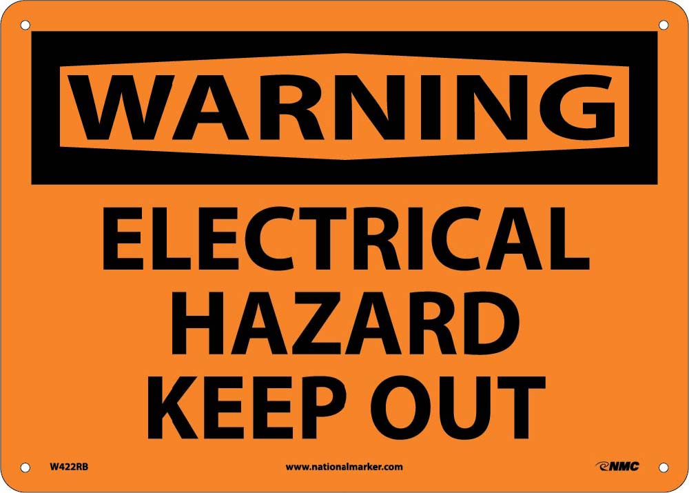 Warning Electrical Hazard Keep Out Sign-eSafety Supplies, Inc