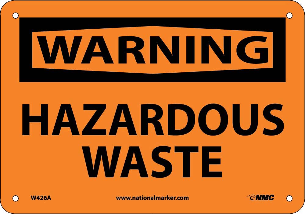 Warning Hazardous Waste Sign-eSafety Supplies, Inc