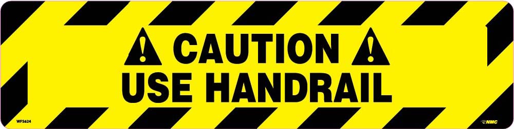 Caution Use Handrail Anti-Slip Cleat-eSafety Supplies, Inc