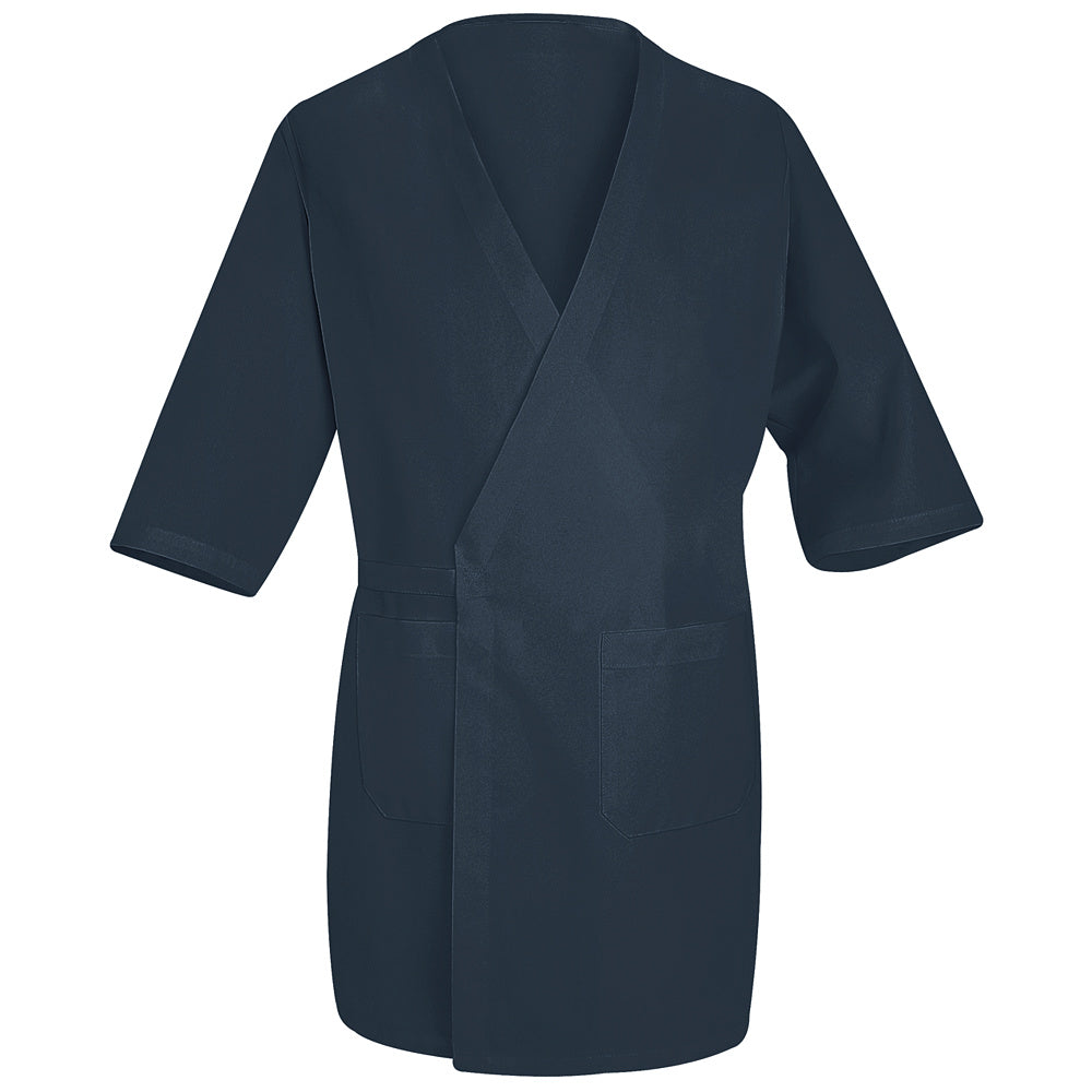 Red Kap Collarless Butcher Wrap WP10 - Navy-eSafety Supplies, Inc