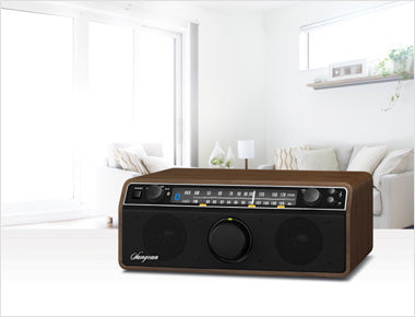 Sangean-FM / AM / Aux-in / Bluetooth Wooden Cabinet Receiver-eSafety Supplies, Inc