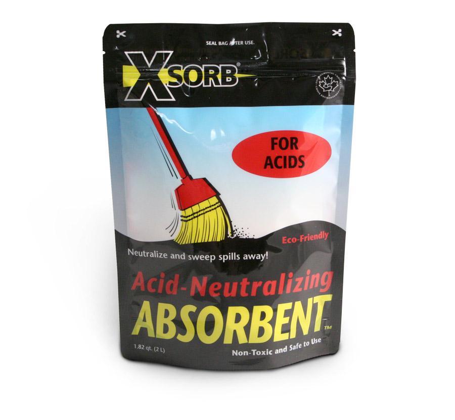 XSORB Acid Neutralizing Absorbent Bag 2 Liter - 6/CASE-eSafety Supplies, Inc