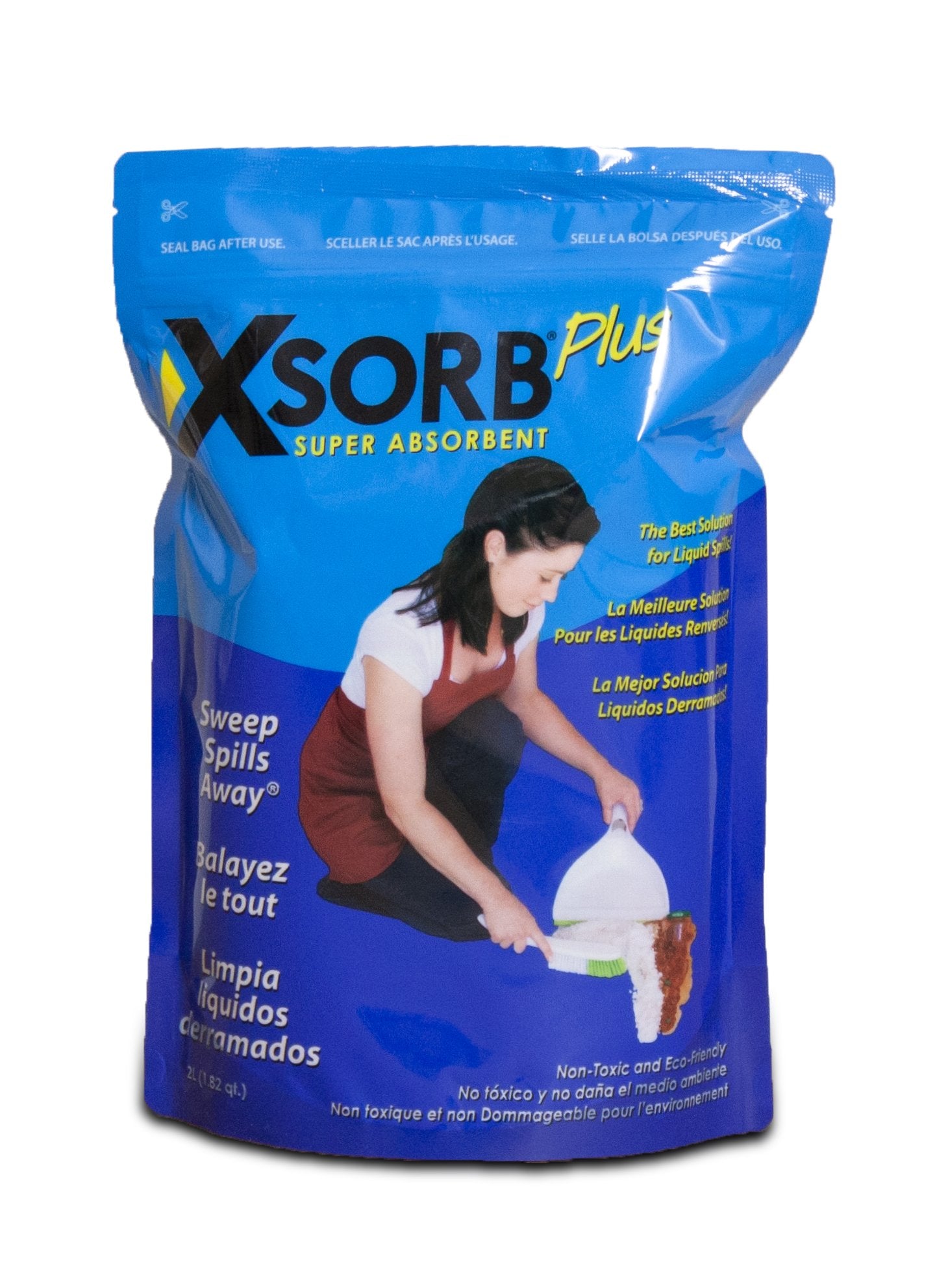 XSORB Plus Disinfecting Encapsulator 2 Liter Bag - 6/CASE-eSafety Supplies, Inc