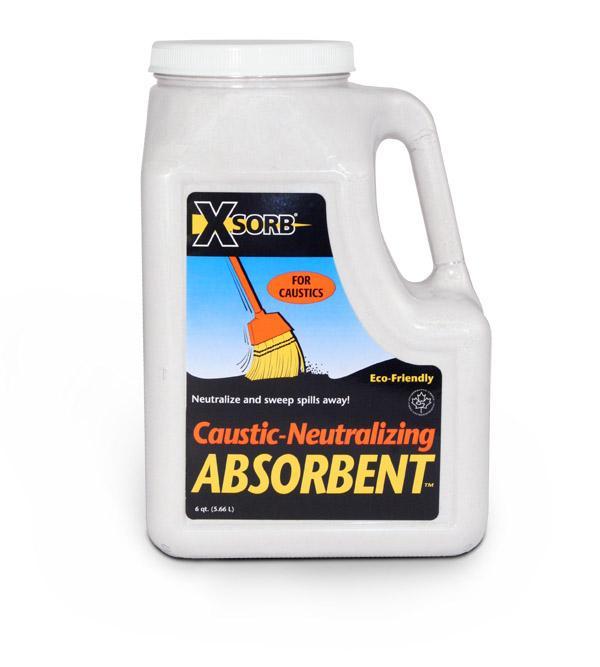 XSORB Caustic Neutralizing Absorbent Bottle 6 qt. - 2/CASE-eSafety Supplies, Inc
