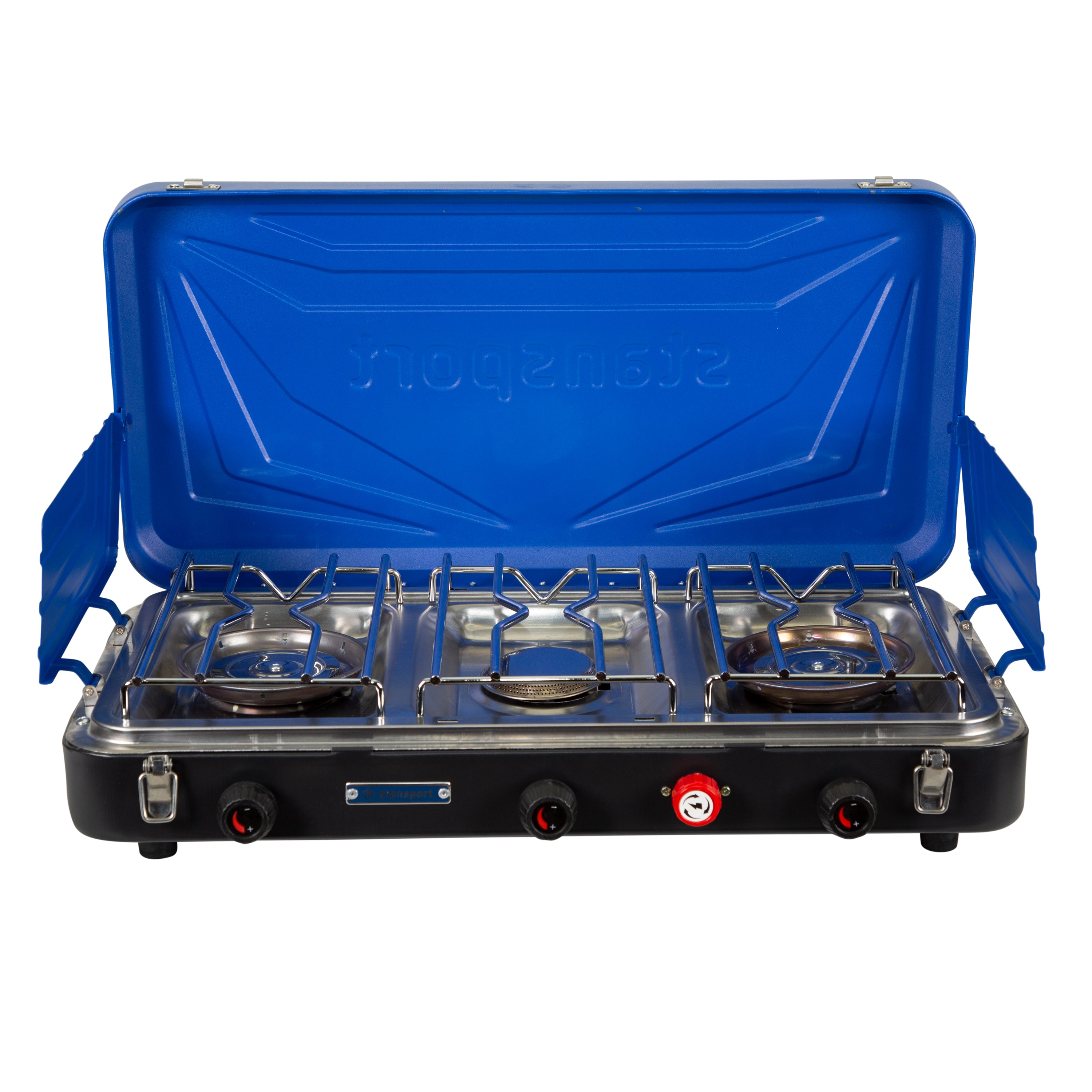 Propane Stove - 2 - 25 K And 1-10 K Burners - Blue-eSafety Supplies, Inc