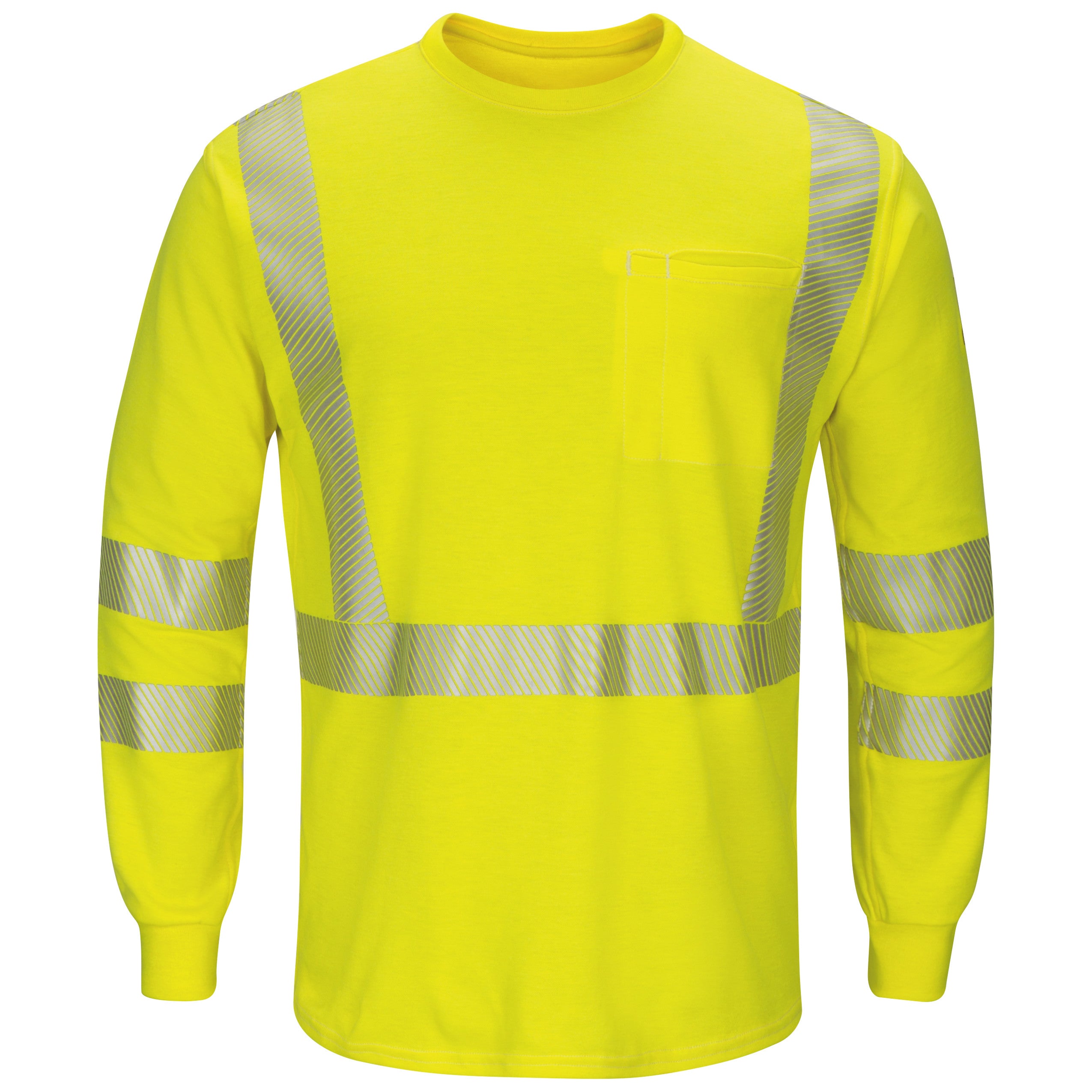 Hi-Visibility Lightweight Long Sleeve T-Shirt with Insect Shield SMK8 - Yellow/Green-eSafety Supplies, Inc