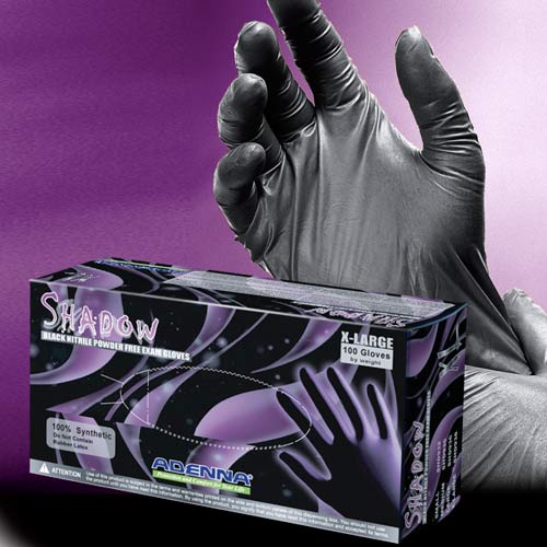 Shadow Black Nitrile Gloves By Adenna 6 Mil.-eSafety Supplies, Inc