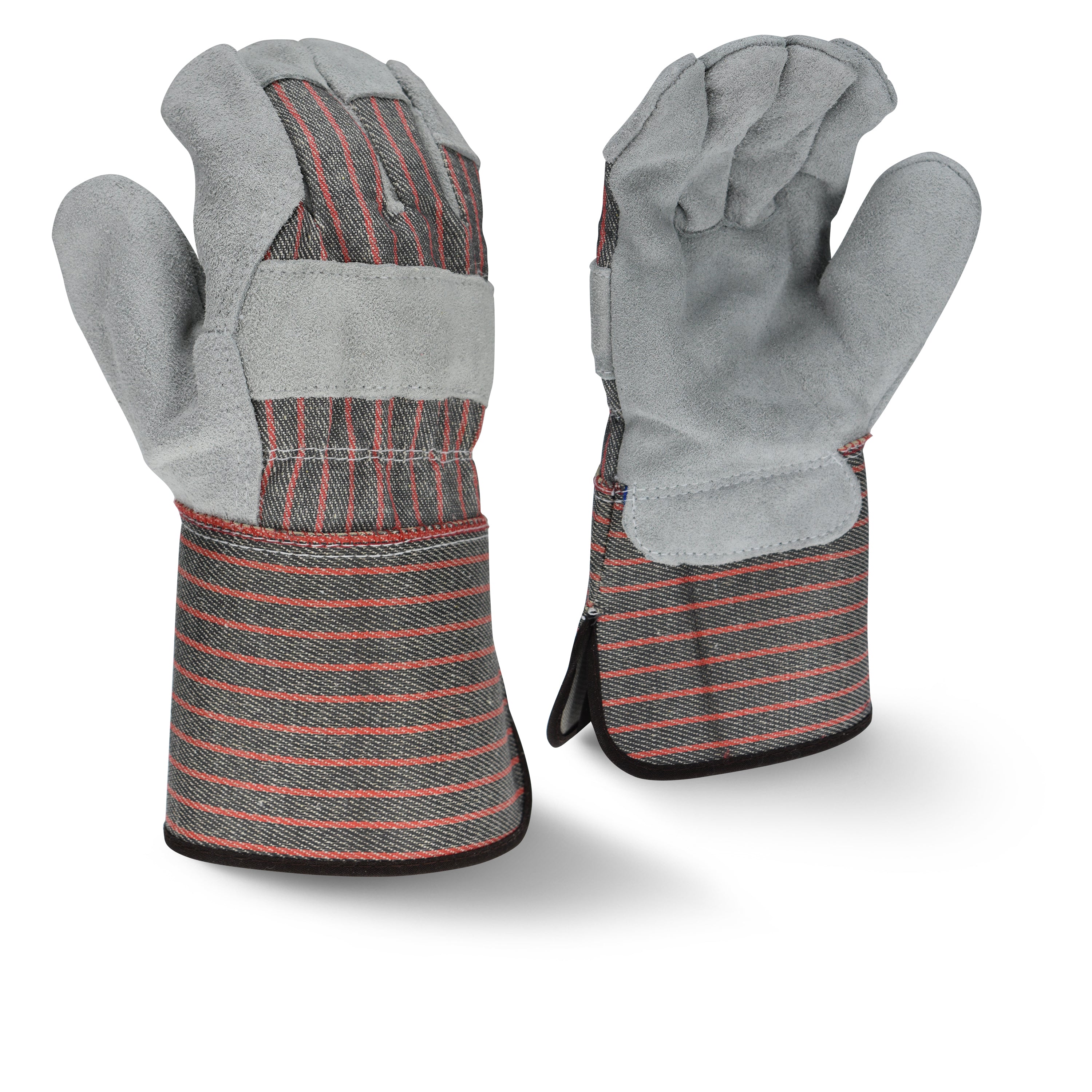 Radians RWG3103G Economy Shoulder Gray Split Cowhide Leather Glove - Size L-eSafety Supplies, Inc