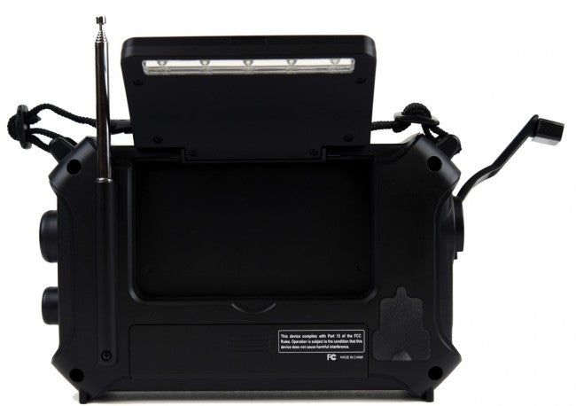 Kaito KA700 Bluetooth Emergency Hand Crank Dynamo & Solar Powered AM FM Weather Band Radio-eSafety Supplies, Inc