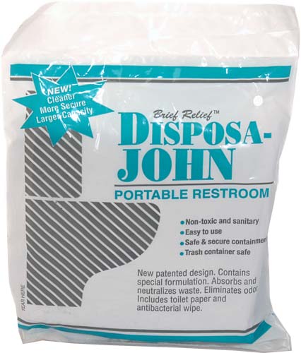 Brief Relief Disposal-John (10-Pack) Solid Waste Bags-eSafety Supplies, Inc