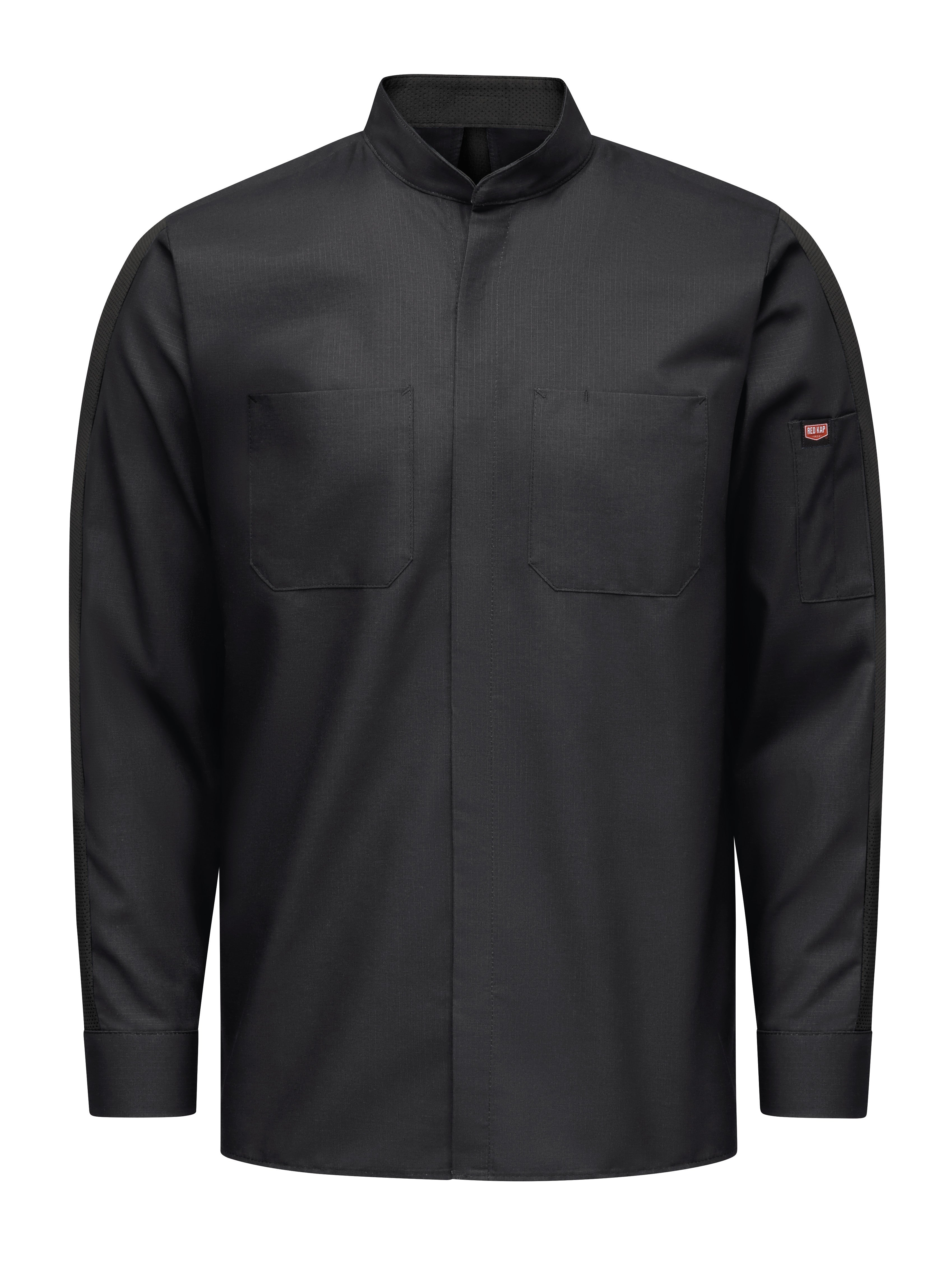 Men's Long Sleeve Pro+ Work Shirt with OilBlok and Mimix SX36 - Black-eSafety Supplies, Inc