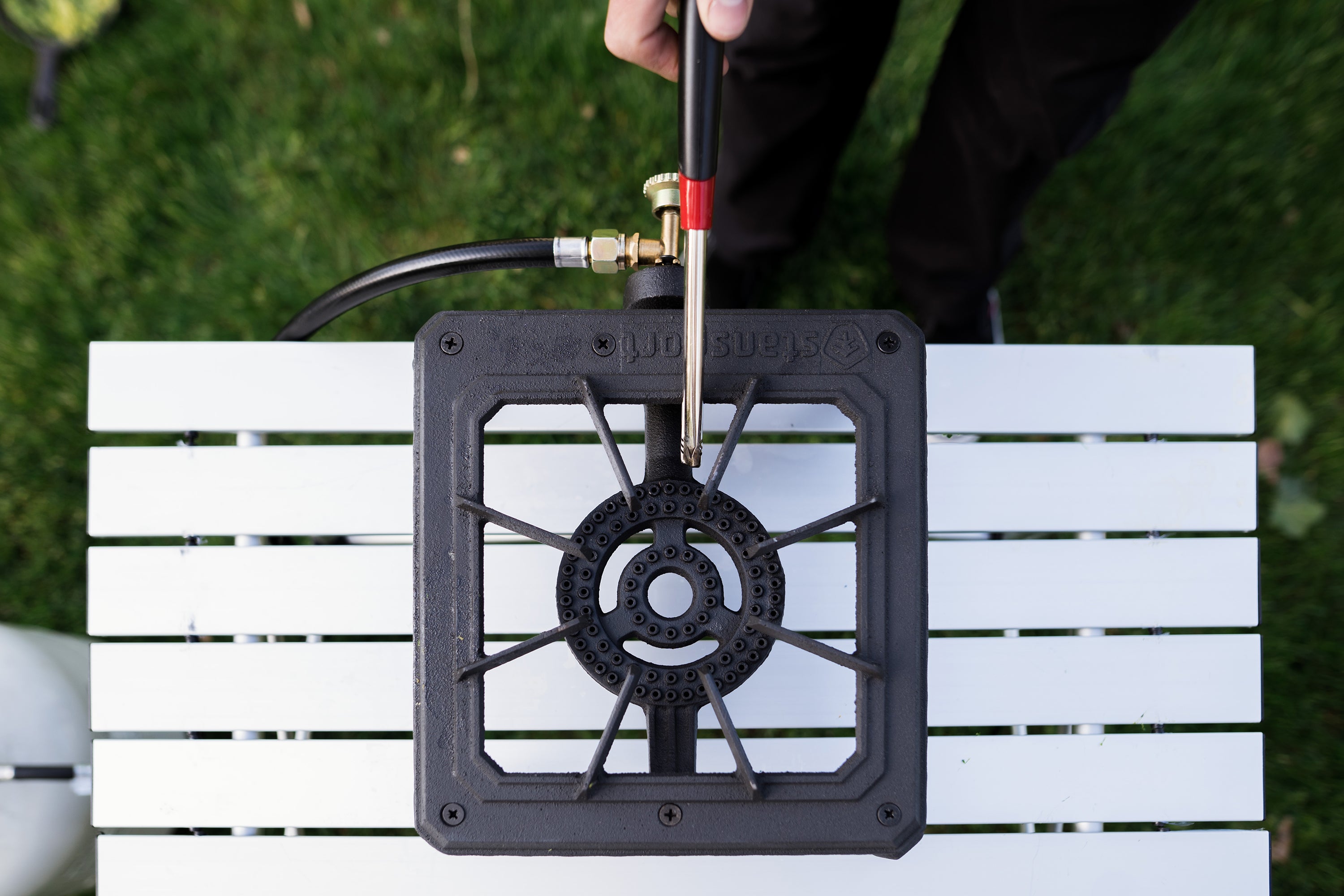 Cast Iron Stove - Single Burner With Regulator Hose-eSafety Supplies, Inc