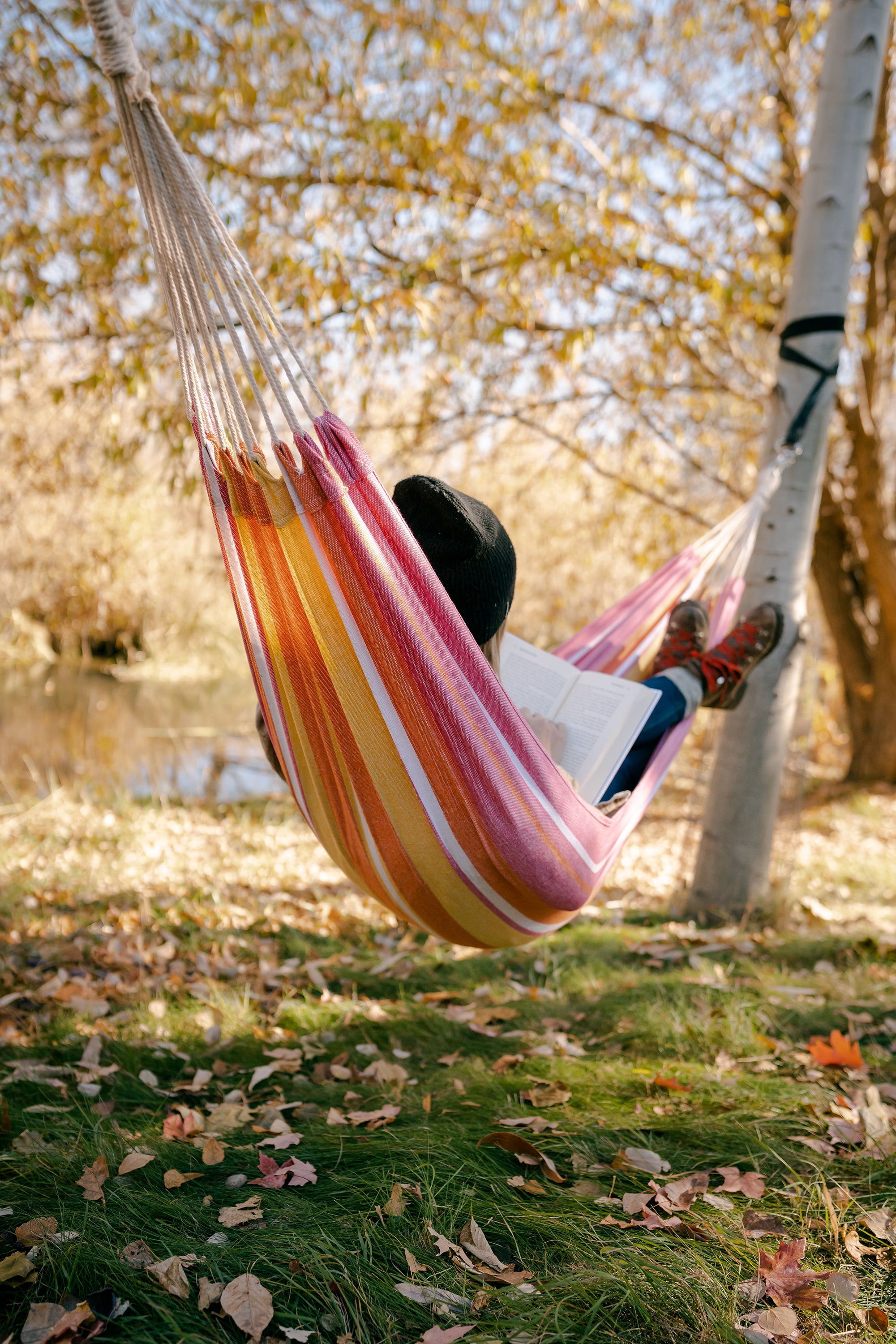 Cotton Hammock - 78 In X 31.50 In - Red-eSafety Supplies, Inc
